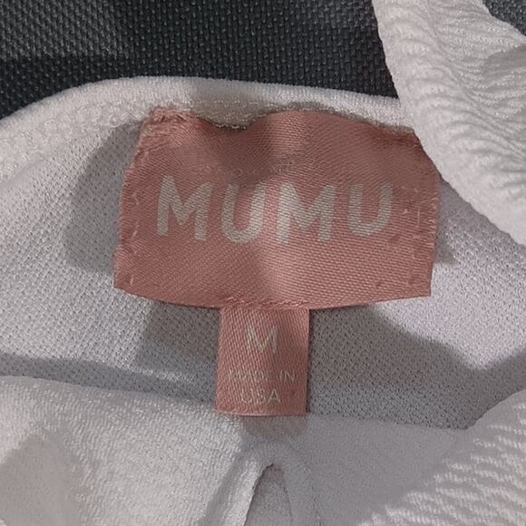 Show Me Your Mumu White Textured Bodysuit Women’s M Sleeveless Tank Top - Picture 4 of 5